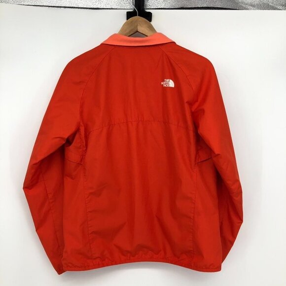 The North Face Reddish Orange Collapsible Stow Away Lightweight windbreaker  LG - Picture 2 of 14
